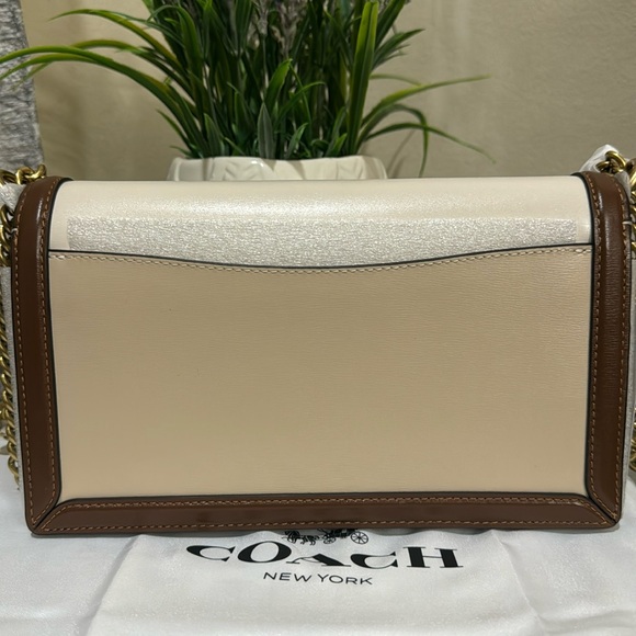 Coach Hutton Colorblock Leather Shoulder Bag - Picture 5 of 13